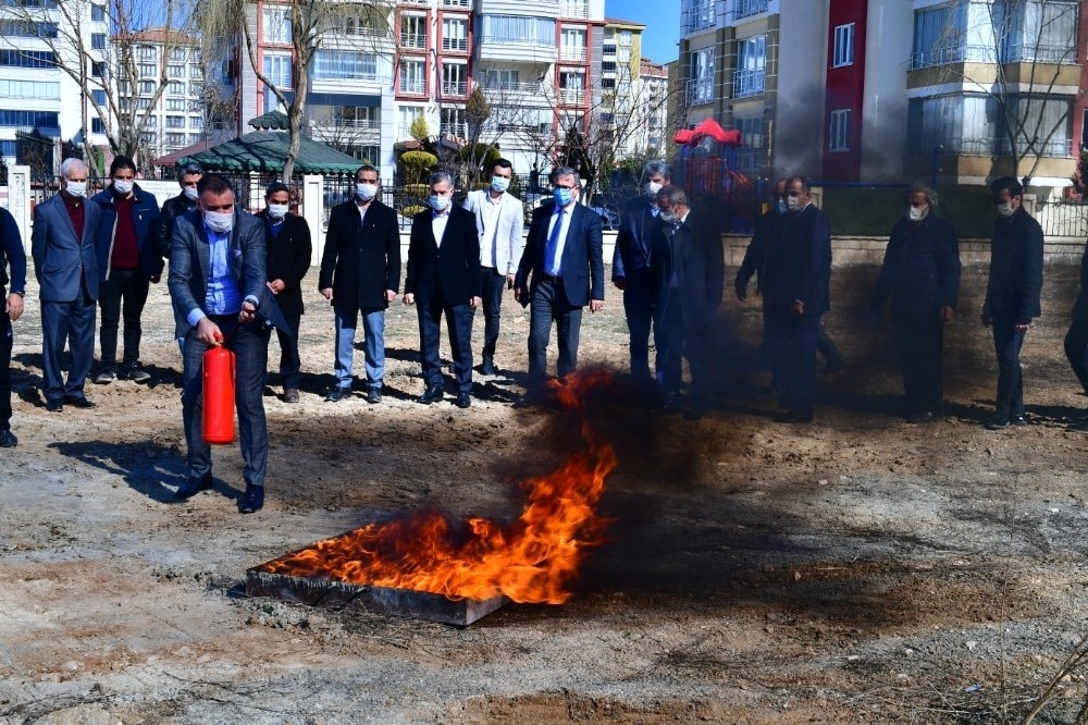 Yeşilyurt’ta yangın ve ilk yardım eğitimi