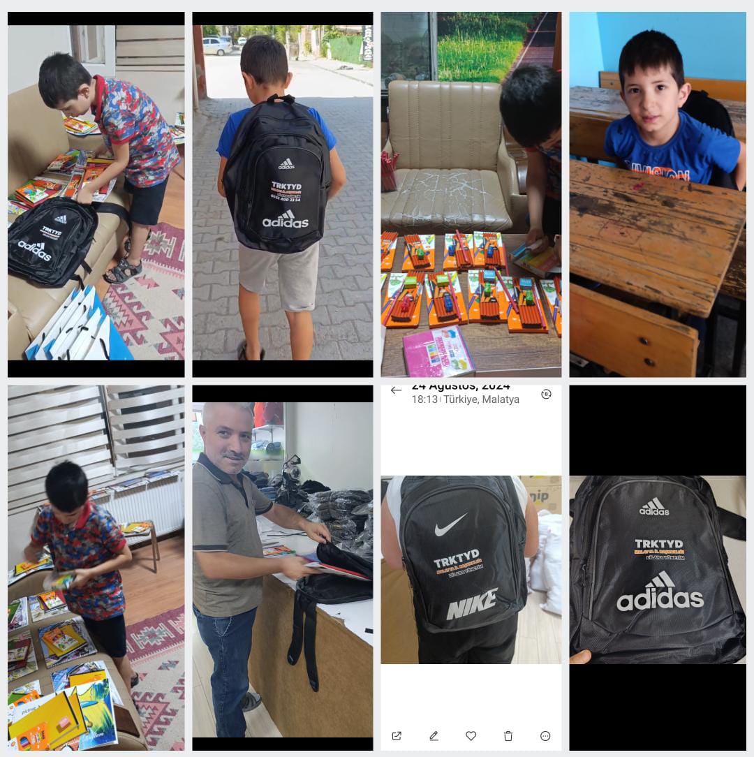 TRKTYD Malatya Şubesi 3 Bin Öğrenciye Kırtasiye Desteği Sağladı