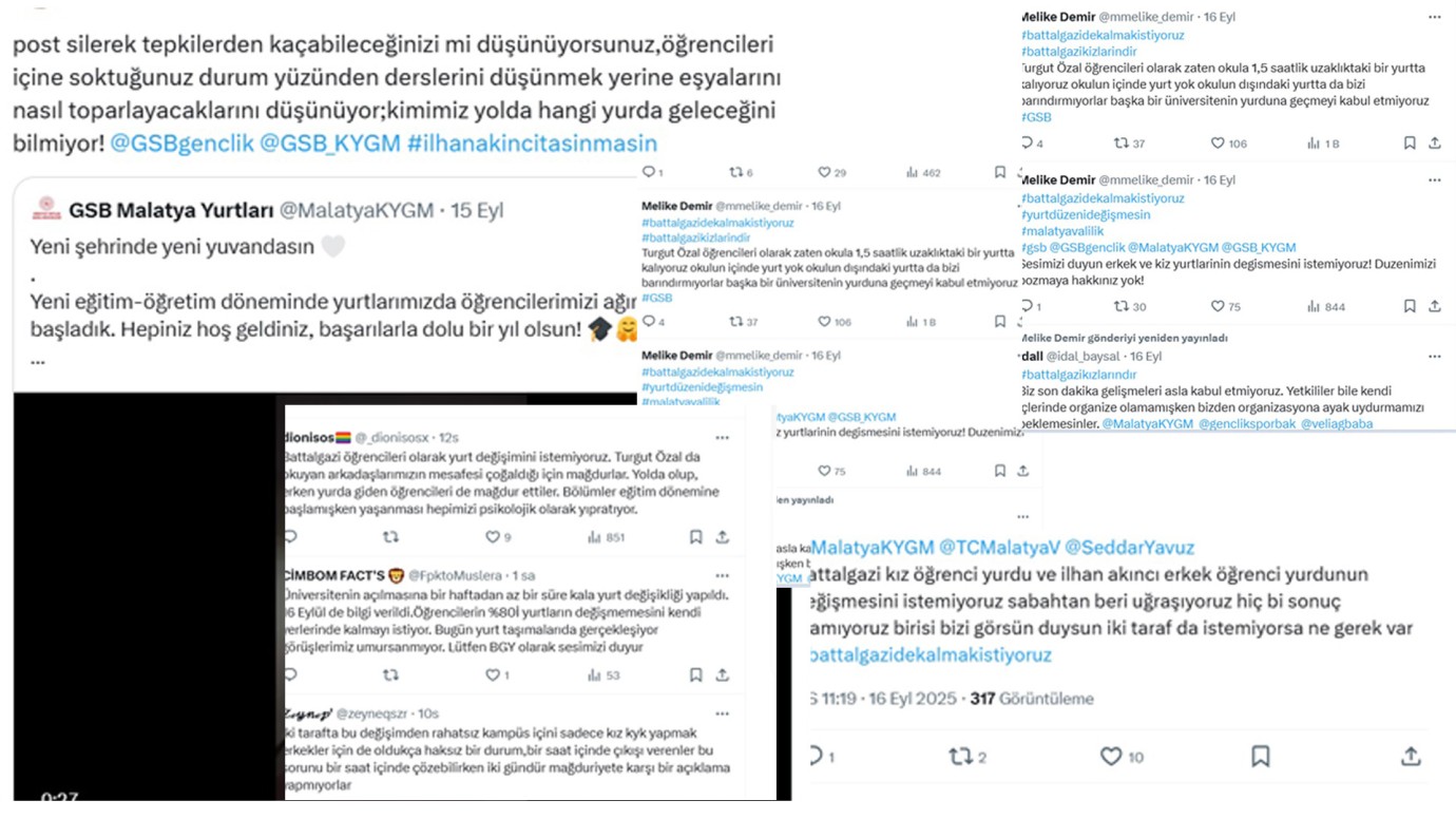 Zorunlu Yurt Değişikliğinde Öğrenciler Seslerini Duyurmaya Çalışıyor