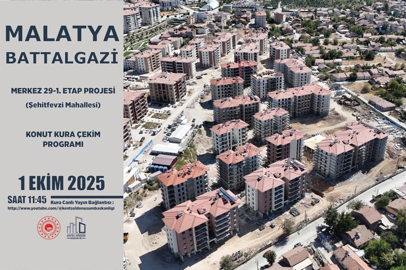 Kentsel Dönüşüm Projeleri İçin Kura Çekimi Yapılacak