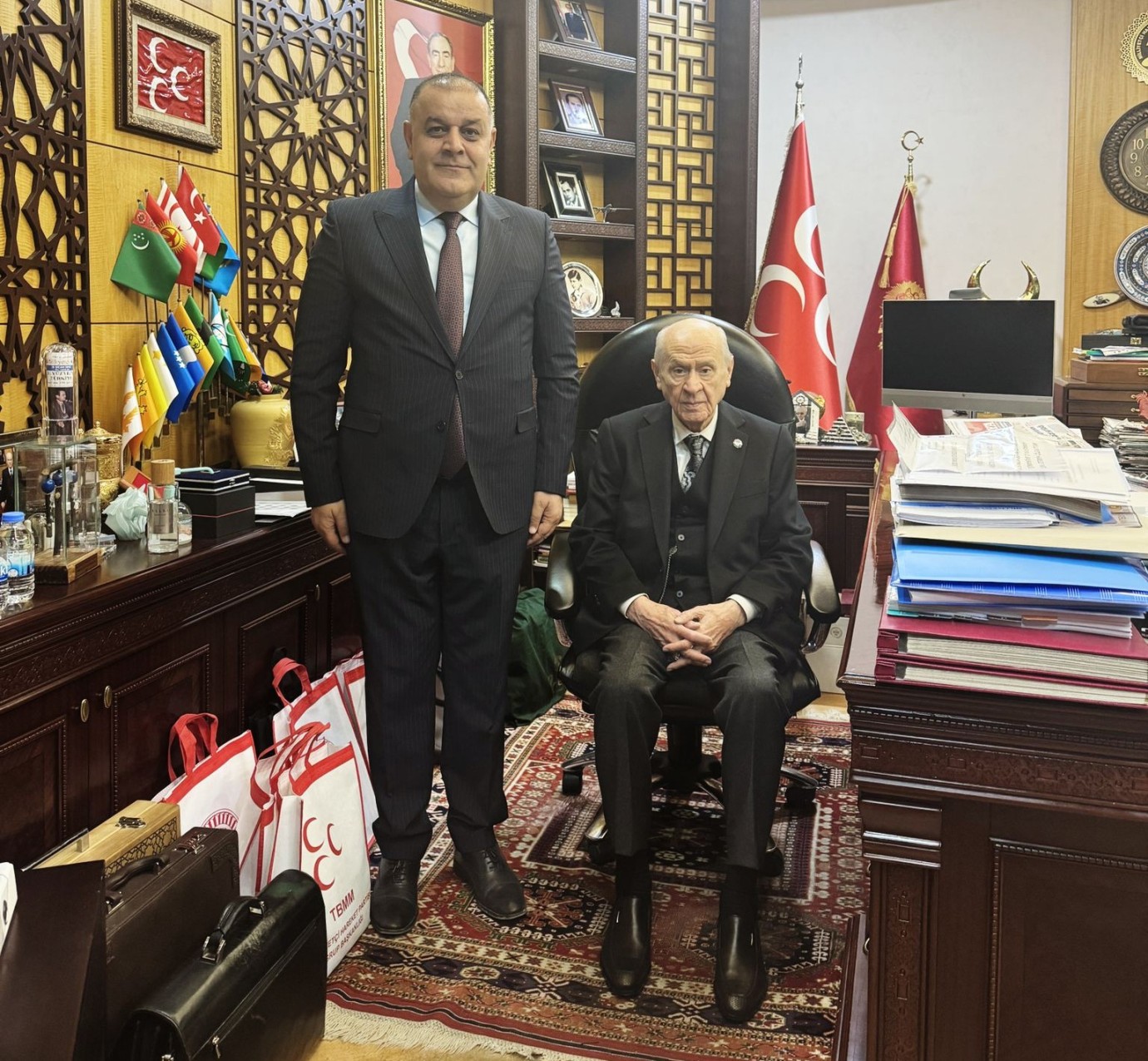 MHP Malatya İl Başkanı Gökhan Gök'ten Devlet Bahçeli'ye Ziyaret