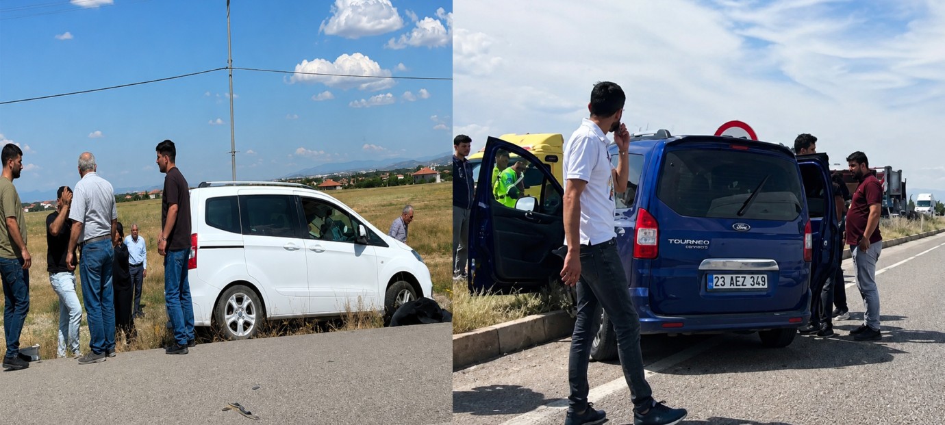  Hafif Ticari Araçlar Çarpıştı 3 Kişi Yaralandı!