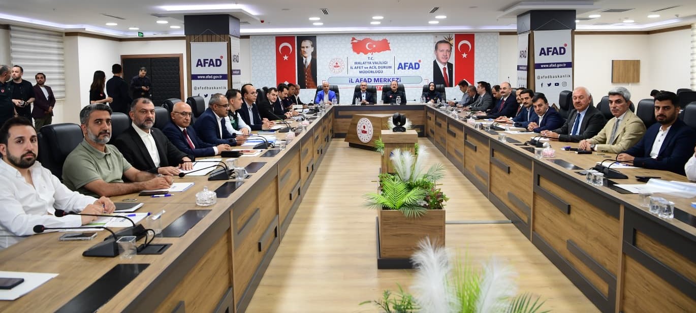 AFAD Koordinasyon Toplantısında Malatya’nın Yeniden İnşa Süreci Değerlendirildi