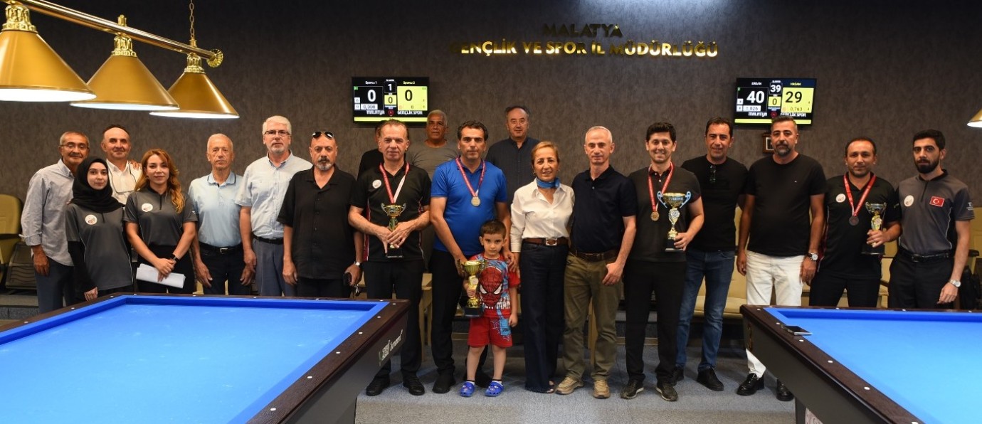 3. Bant Bilardo Şampiyonası Tamamlandı