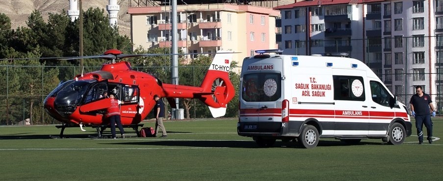 Hava Ambulansıyla Darende’den Malatya’ya Sevk Edildi