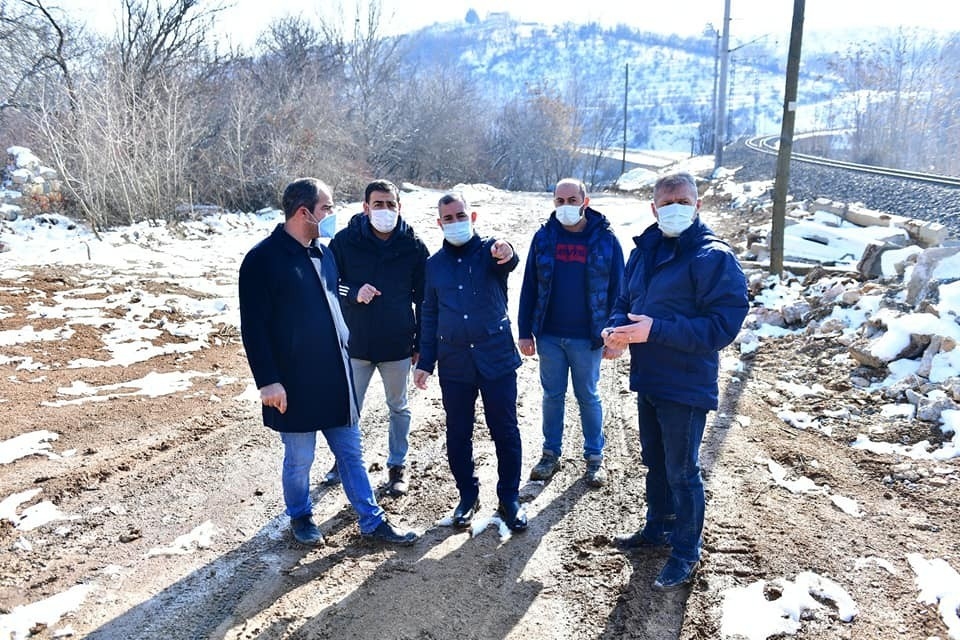 Başkan Çınar,  dere ıslah ve dönüşüm çalışmalarını inceledi