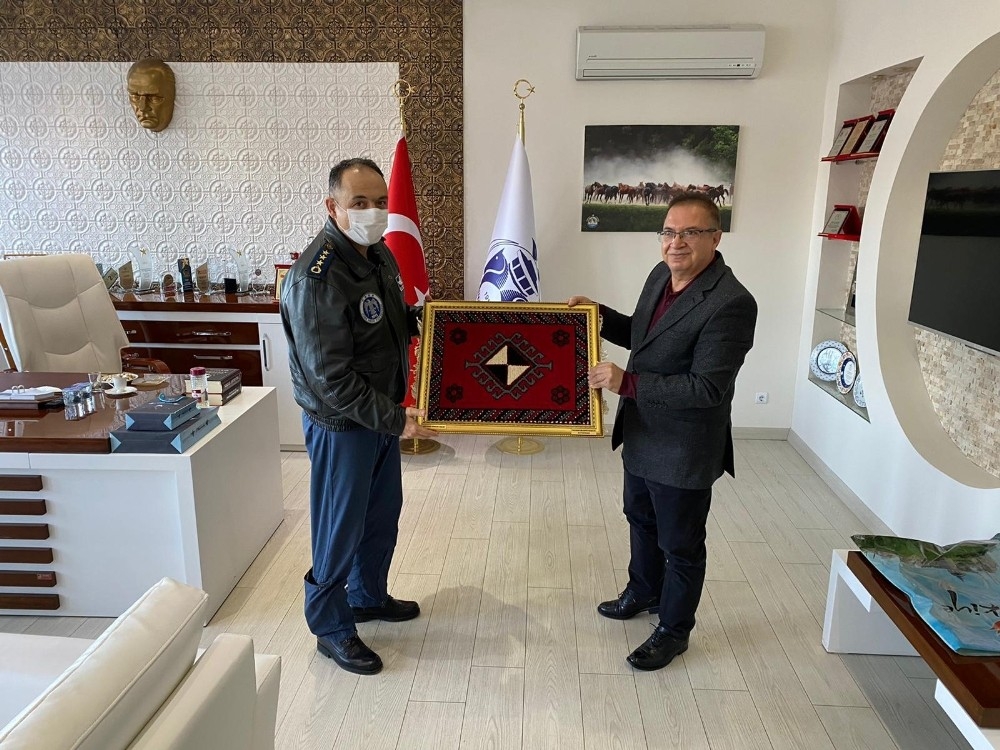 Komutan Koltukoğlu’dan Başkan Kazgan’a ziyaret